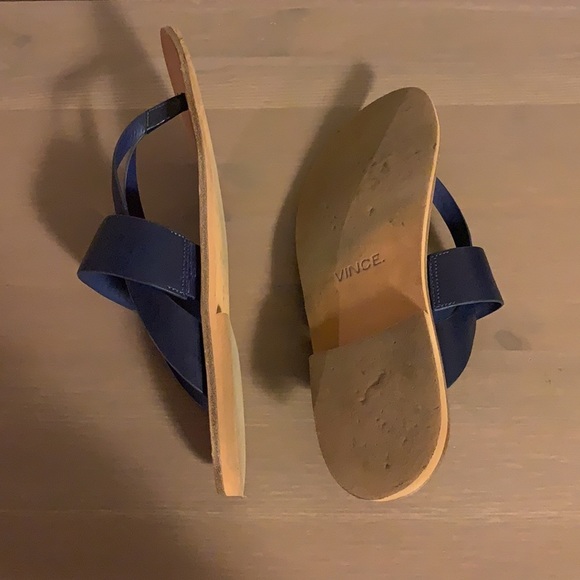 Vince Navy Blue Thong Sandals - Women’s Size 9 - Picture 5 of 8